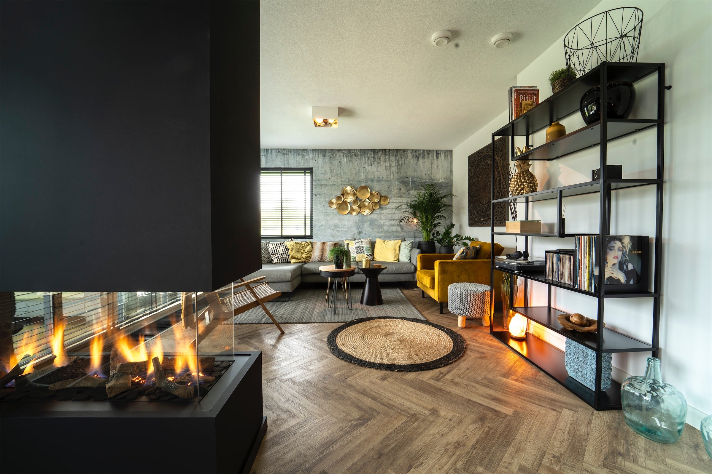 Photo of a living room showcasing a beautiful house for sale.